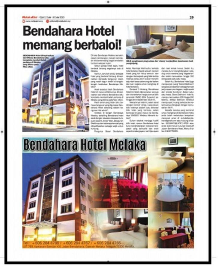 Bendahara Hotel @ Malacca City Eksteriør billede
